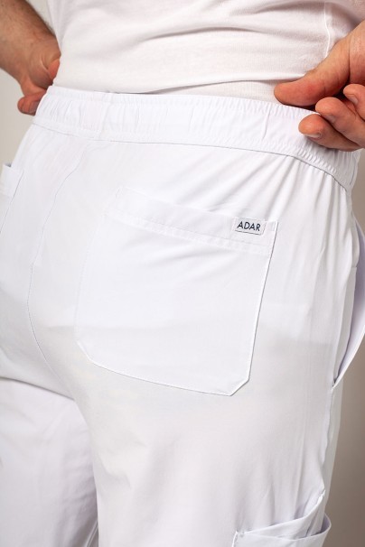 Komplet medyczny męski Adar Cargo biały (z bluzą Modern)-13