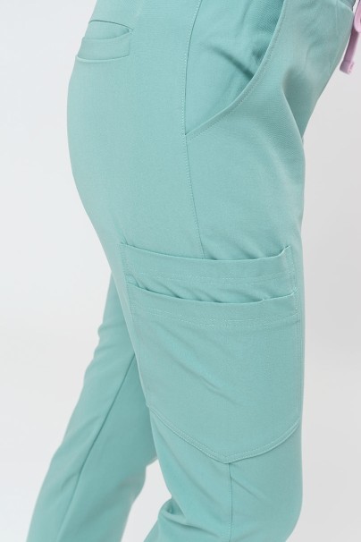 Spodnie medyczne damskie Sunrise Uniforms Premium Chill jogger aqua-4