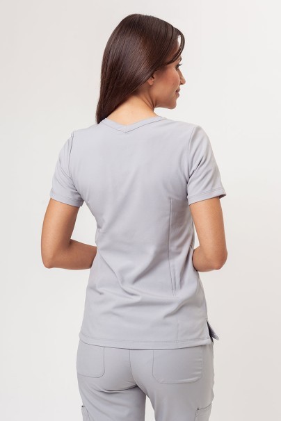 Komplet medyczny damski Maevn Momentum (bluza Double V-neck, spodnie 6-pocket) popielaty-3