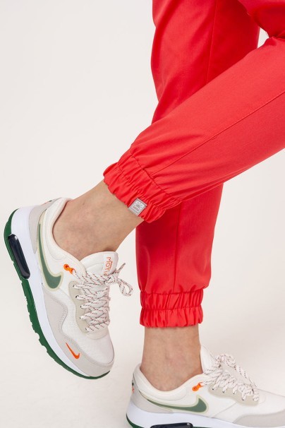 Spodnie medyczne damskie Sunrise Easy FRESH jogger koralowe-3