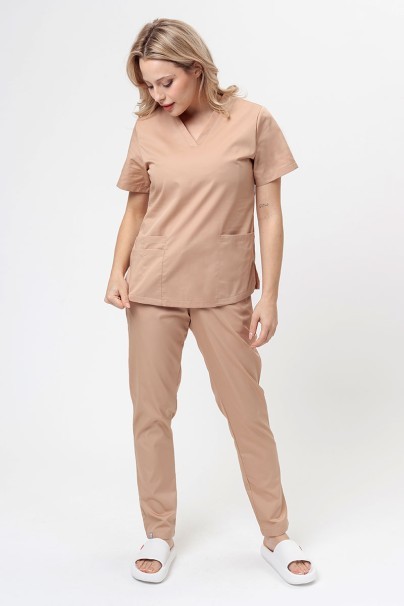 Bluza medyczna damska Sunrise Basic Light FRESH beżowa-6