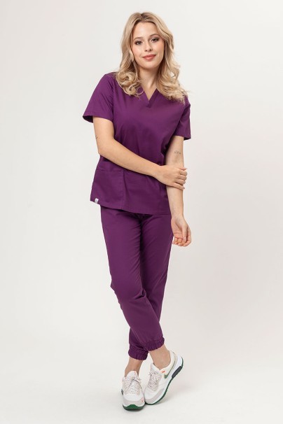 Bluza medyczna damska Sunrise Basic Light FRESH śliwkowa-6