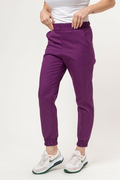 Komplet medyczny damski Sunrise Basic Jogger FRESH Women śliwkowy-6