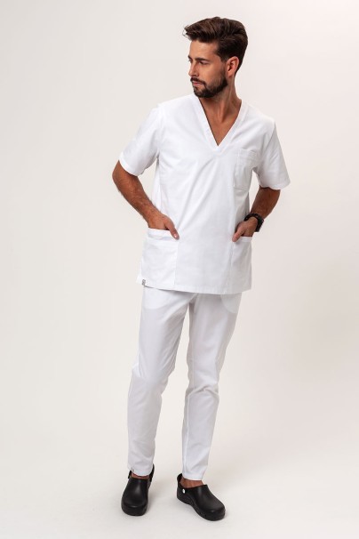 Spodnie medyczne męskie Sunrise Basic Regular FRESH białe-5