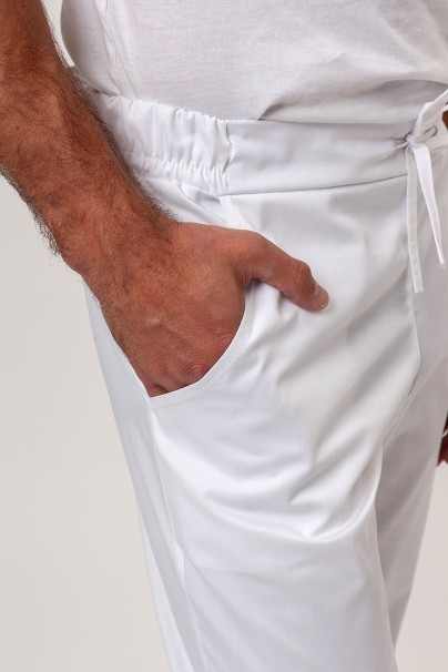 Spodnie medyczne męskie Sunrise Basic Regular FRESH białe-2
