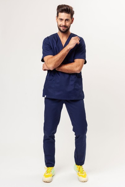 Bluza medyczna męska Sunrise Uniforms Basic Standard FRESH ciemny granat-7