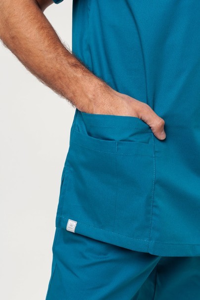 Bluza medyczna męska Sunrise Uniforms Basic Standard FRESH karaibski błękit-3