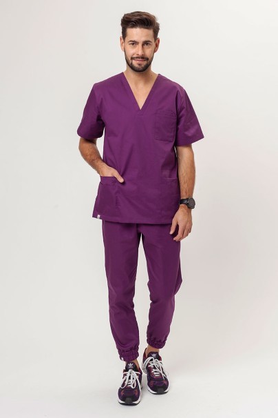 Bluza medyczna męska Sunrise Uniforms Basic Standard FRESH śliwkowy-5