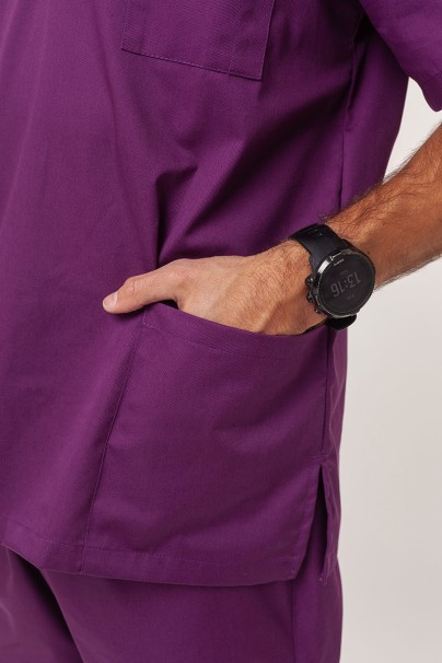 Bluza medyczna męska Sunrise Uniforms Basic Standard FRESH śliwkowy-3