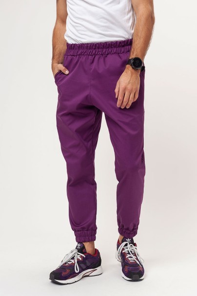 Komplet medyczny męski Sunrise Basic Jogger FRESH Men śliwkowy-7