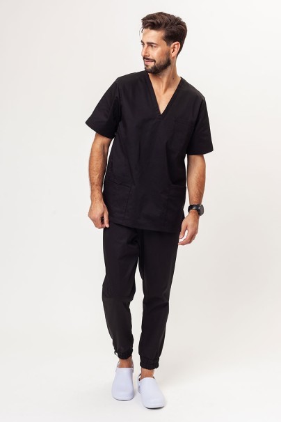 Bluza medyczna męska Sunrise Uniforms Basic Standard FRESH czarna-5