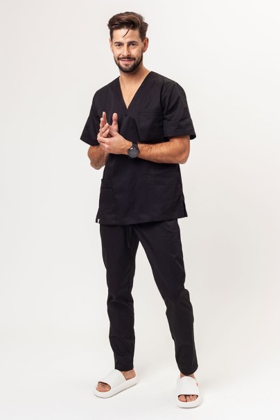Bluza medyczna męska Sunrise Uniforms Basic Standard FRESH czarna-7