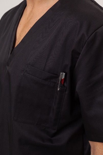 Bluza medyczna męska Sunrise Uniforms Basic Standard FRESH czarna-3
