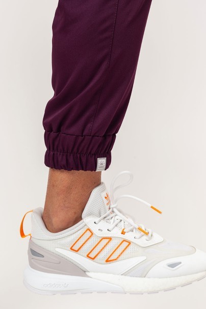 Komplet medyczny męski Sunrise Basic Jogger FRESH Men burgundowy-11