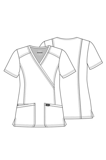 Komplet medyczny damski Cherokee Revolution (bluza Mock, spodnie Straight) szary-11