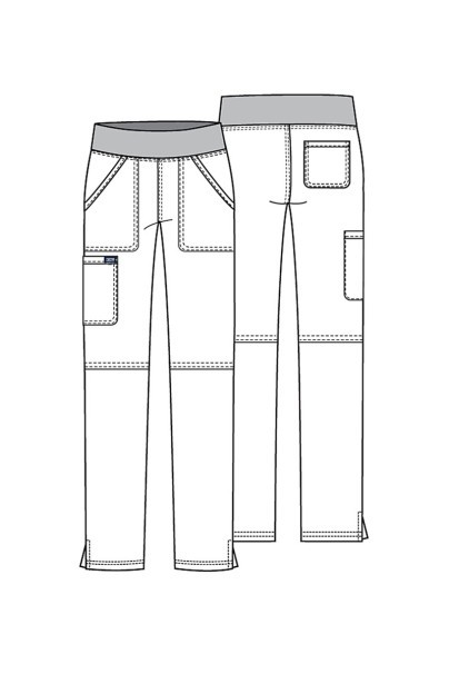 Komplet medyczny damski Cherokee Revolution (bluza Mock, spodnie Straight) biały-11