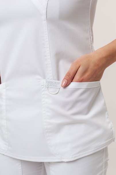 Komplet medyczny damski Cherokee Revolution (bluza Mock, spodnie Straight) biały-4