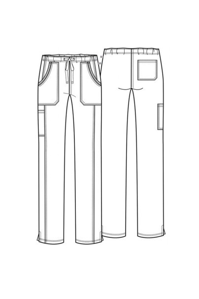 Komplet medyczny damski Cherokee Revolution Tech (bluza V-neck, spodnie Mid Rise) królewskie granat-16
