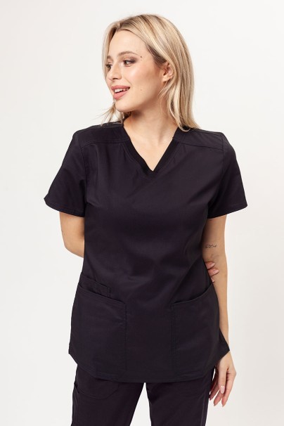 Komplet medyczny damski Cherokee Revolution Tech (bluza V-neck, spodnie Mid Rise) czarny-2