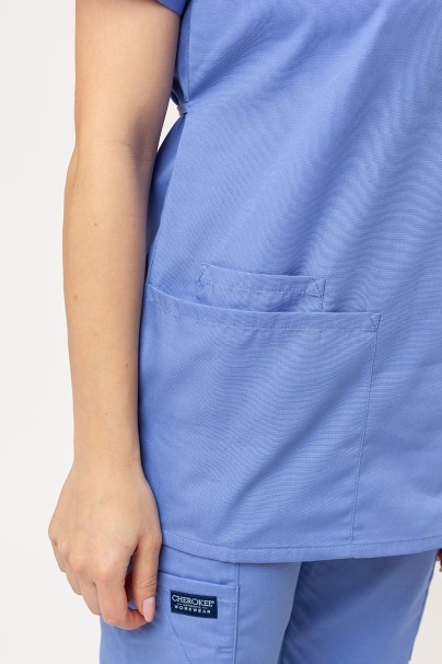 Komplet medyczny damski Cherokee Originals (bluza Mock, spodnie N.Rise) klasyczny błękit-6