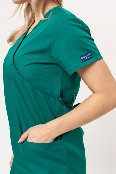 Komplet medyczny damski Cherokee Originals (bluza Mock, spodnie N.Rise) zielony-5