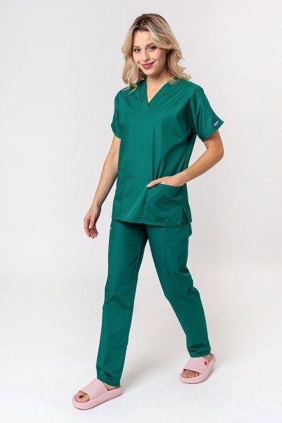 Komplet medyczny damski Cherokee Originals (bluza V-neck, spodnie N.Rise) zielony-10