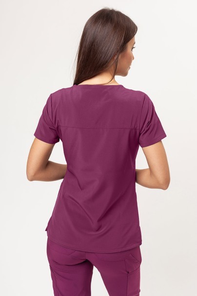 Komplet medyczny damski Dickies EDS Essentials (bluza Mock, spodnie Mid Rise) wiśniowy-3