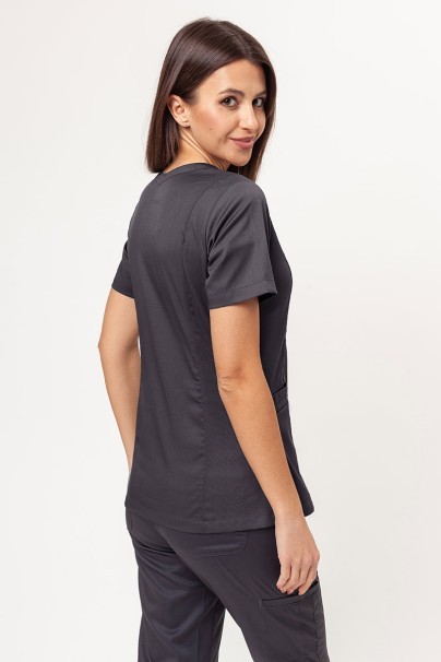 Bluza medyczna damska Maevn Matrix Double V-neck szara-2