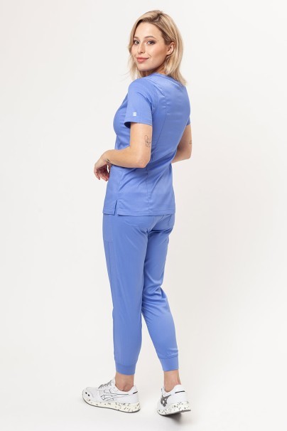 Komplet medyczny damski Maevn Matrix (bluza Double V-neck, spodnie Yogga) klasyczny błękit-2