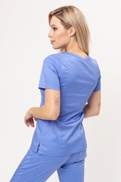Komplet medyczny damski Maevn Matrix (bluza Double V-neck, spodnie Yogga) klasyczny błękit-3