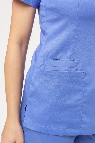 Komplet medyczny damski Maevn Matrix (bluza Double V-neck, spodnie Yogga) klasyczny błękit-6