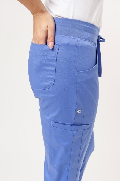 Komplet medyczny damski Maevn Matrix (bluza Double V-neck, spodnie Yogga) klasyczny błękit-11