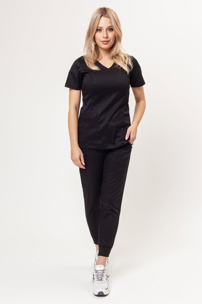 Bluza medyczna damska Maevn Matrix Double V-neck czarna-5