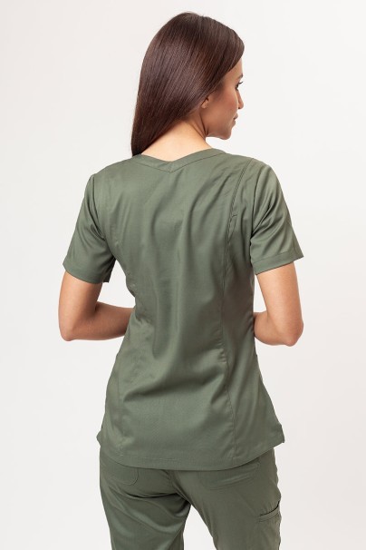 Bluza medyczna damska Maevn Matrix Double V-neck oliwkowa-2