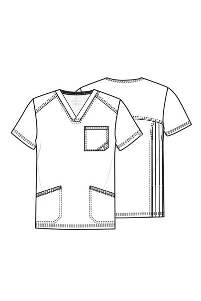 Komplet medyczny męski Cherokee Infinity (bluza V-neck, spodnie Fly) szary-14