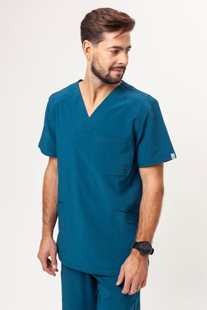 Komplet medyczny męski Cherokee Infinity (bluza V-neck, spodnie Fly) karaibski błękit-2