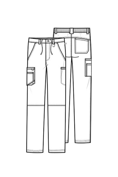 Komplet medyczny męski Cherokee Infinity (bluza V-neck, spodnie Fly) czarny-14