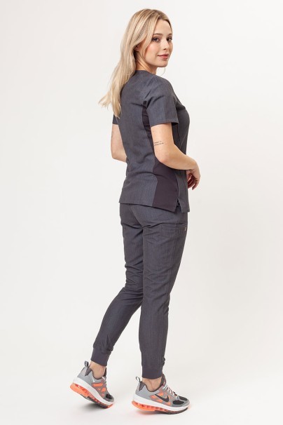 Komplet medyczny damski Maevn Matrix Pro (bluza Curved, spodnie jogger) szary melanż-1