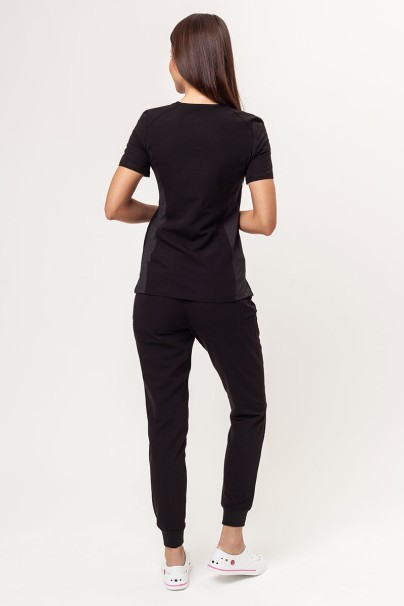 Komplet medyczny damski Maevn Matrix Pro (bluza Curved, spodnie jogger) czarny-2