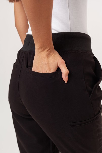 Komplet medyczny damski Maevn Matrix Pro (bluza Curved, spodnie jogger) czarny-12