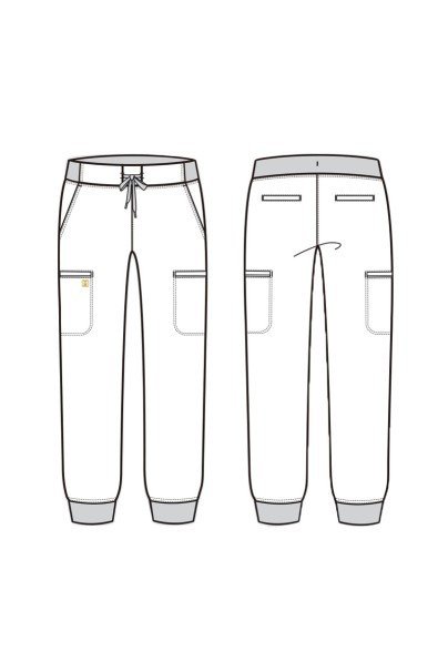 Komplet medyczny damski Maevn Matrix Pro (bluza Curved, spodnie jogger) wiśniowy-15