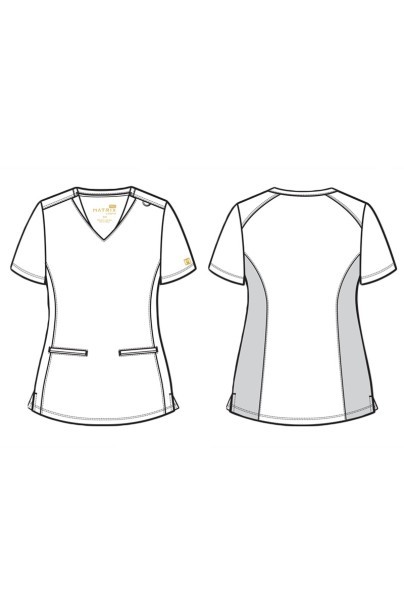 Bluza medyczna damska Maevn Matrix Pro Curved ciemny granat-8