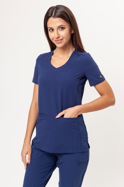 Komplet medyczny damski Maevn Matrix Pro (bluza Curved, spodnie jogger) ciemny granat-3