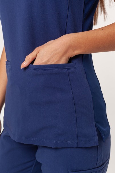 Komplet medyczny damski Maevn Matrix Pro (bluza Curved, spodnie jogger) ciemny granat-7