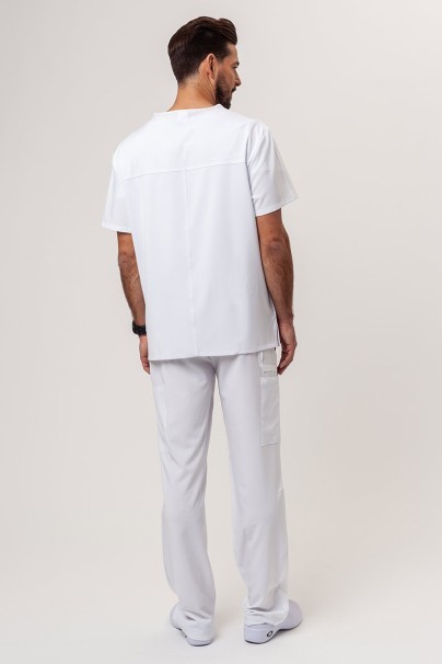 Komplet medyczny męski Dickies EDS Essentials (bluza V-neck, spodnie Natural Rise) białe-1