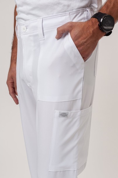 Komplet medyczny męski Dickies EDS Essentials (bluza V-neck, spodnie Natural Rise) białe-10