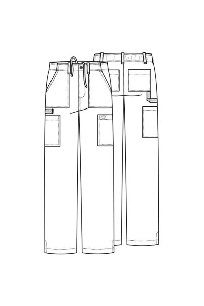 Spodnie medyczne męskie Dickies EDS Essentials Natural Rise szare-8