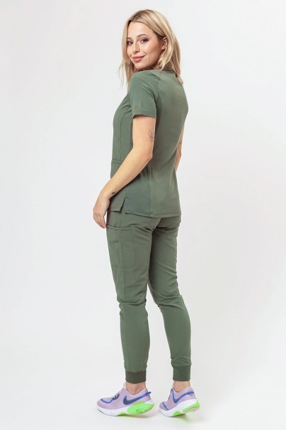 Komplet medyczny damski Maevn Matrix Pro (bluza Curved, spodnie jogger) oliwkowy-1
