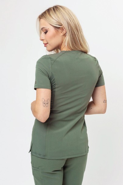 Komplet medyczny damski Maevn Matrix Pro (bluza Curved, spodnie jogger) oliwkowy-3