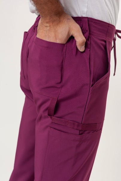 Spodnie medyczne męskie Dickies EDS Essentials Natural Rise wiśniowe-4